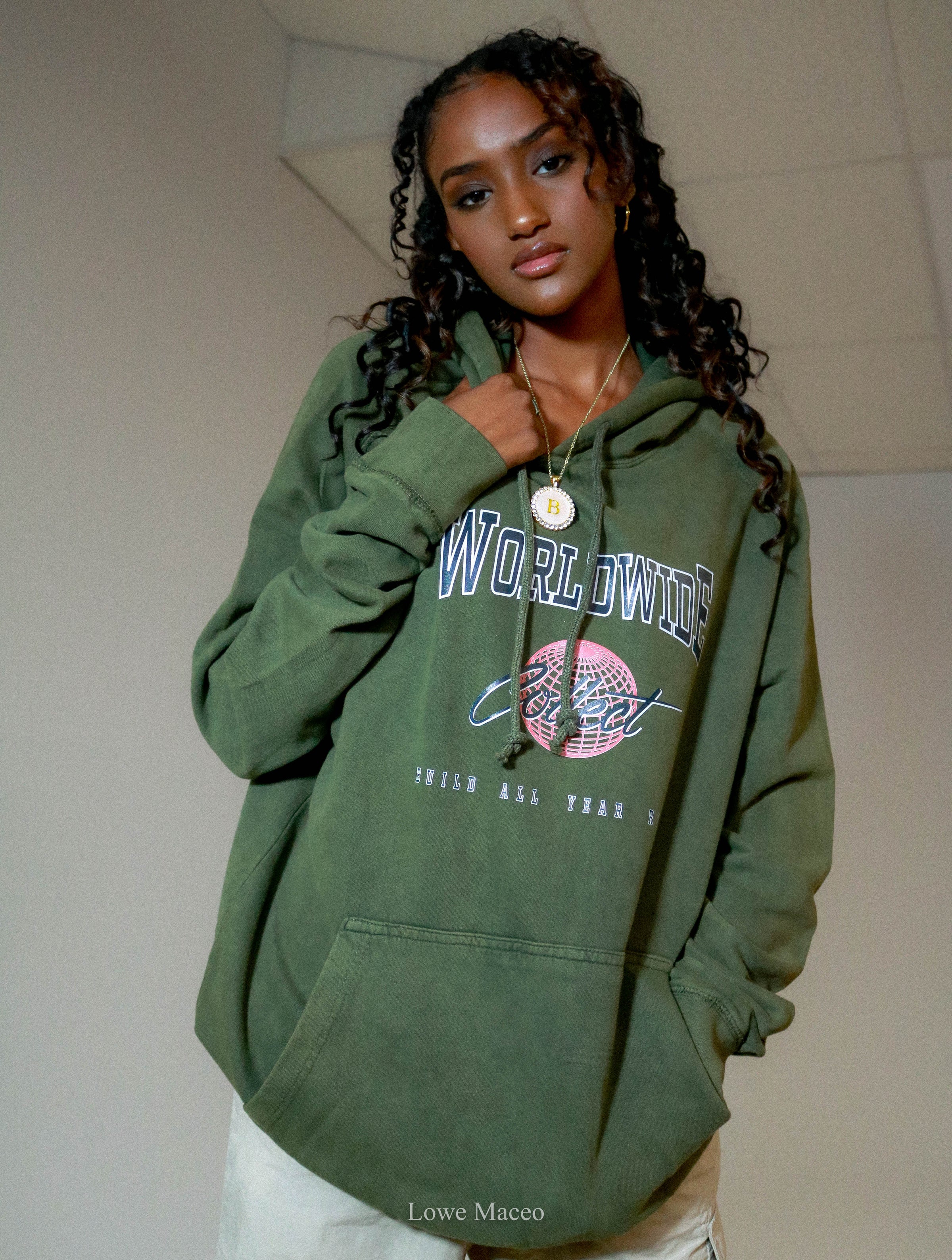 Green hoodie online dames